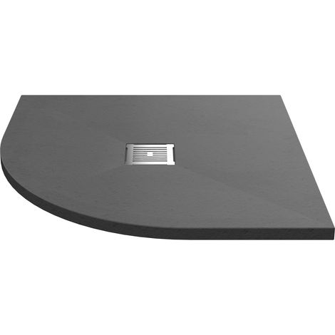 900mm Premium Slimline Quadrant Shower Tray - Slate Grey (1/5)