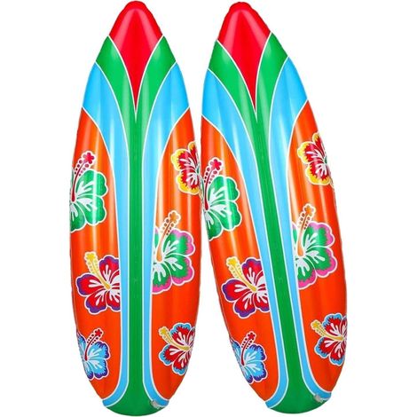 Planche de Surf Gonflable Jouet De Piscine Gonflable 2 Pièces Planche de surf pour Pour Jeux D'Eau Et Jeux De Piscine En Extérieur En Été, Fête Dans Le Jardin Et Décoration De Fête Pour (1/5)