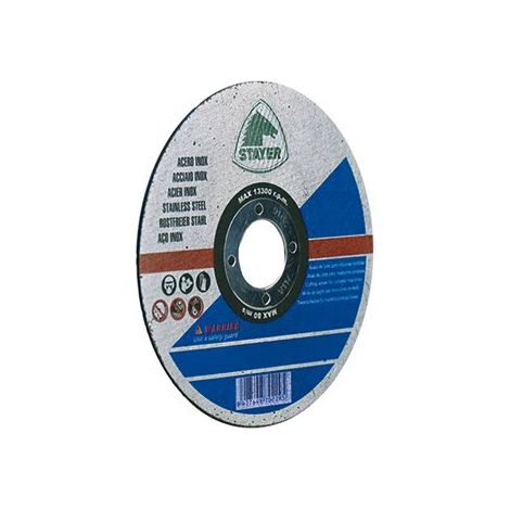 Disco extrafino inoxidable estándar A60TBF-41 para corte de materiales ferrosos (12250 RPM) Ø125x1x22,23mm (1/6)