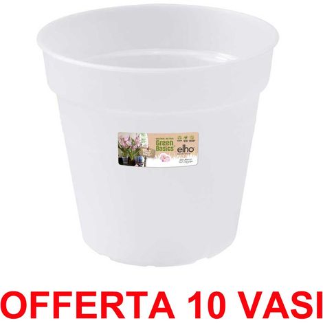 OFFERTA 10 VASO ORCHIDEE GREEN BASICS ORCHID 13CM TRANSPARENT ELHO