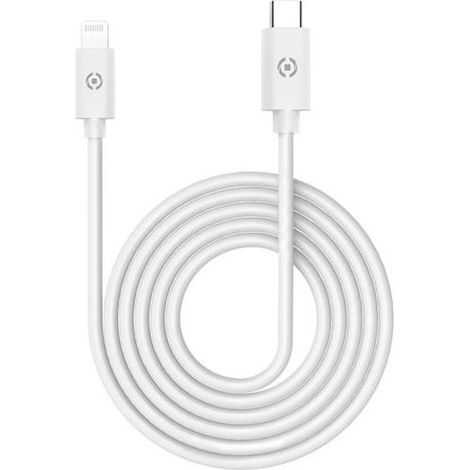 Cavo Lightning Celly USBLIGHTTYPECWH bianco USB C Lightning 1 m (1/5)