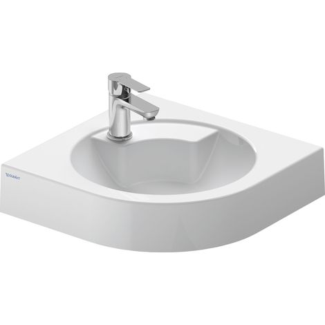 Lavabo esquinero Architec de Duravit, 635x540mm, sin rebosadero,