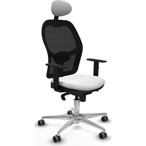 Sedia Ufficio con Poggiatesta Jorquera Piqueras y Crespo 1D086G1 Bianco (1/5)