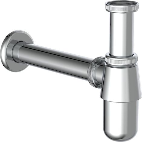 Flaschensiphon, Chrom, 1 1/4" x 32 mm, Siphons, wasseranschluss (1/5)