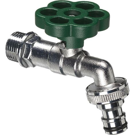 Rubinetto a Sfera per Fontana da Giardino con Fiore Colorato Belfer RUB/029 Verde (1/2)