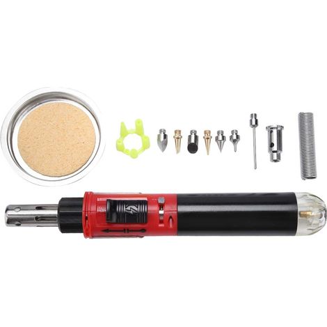 Set saldatore a gas butano – 12 in 1 – Penna a doppia funzione – Professionale – Akozon (1/5)