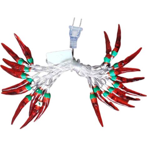 1 Guirlande lumineuse LED, 10 mètres, 100 LEDs, rouge piment, clignotante, IP44, intérieur extérieur, Noël (1/5)