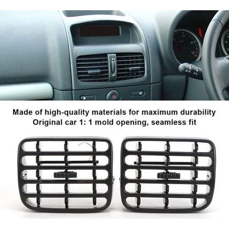 Grilles d´aération ventilation centrale noir du tableau de bord pour Clio MK2 1998‑2006