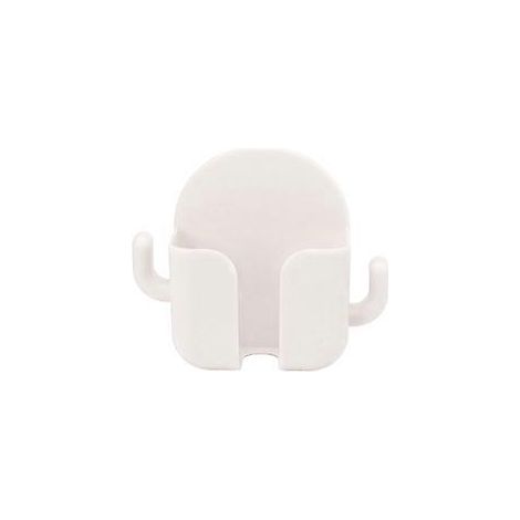 Organiseur pour télécommande et support de téléphone portable, sans perçage, fixation murale autocollante pour boîte de rangement transparente, gain de place, 10 x 6 cm (1/5)