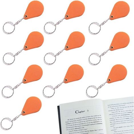 Juego de 10 lupas de bolsillo，lupas de lectura plegables，aumento de 10x，adecuadas para leer letra pequeña，estudiar antigüedades e insectos (1/5)