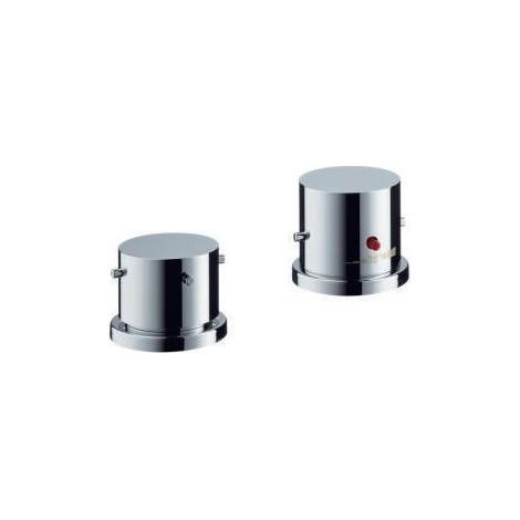 hansgrohe AXOR Starck 2-Loch Wannenrandarmatur mit Thermostat und (1/3)