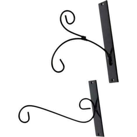 Support mural pour plantes en fer lot de 2 (1/5)