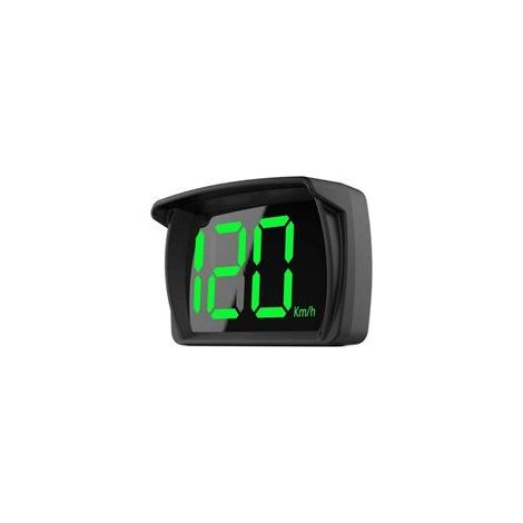 Voiture numérique Hud GPS Compteur de vitesse tête haute Affichage Kmh Boussole Alarme de survitesse (1/3)