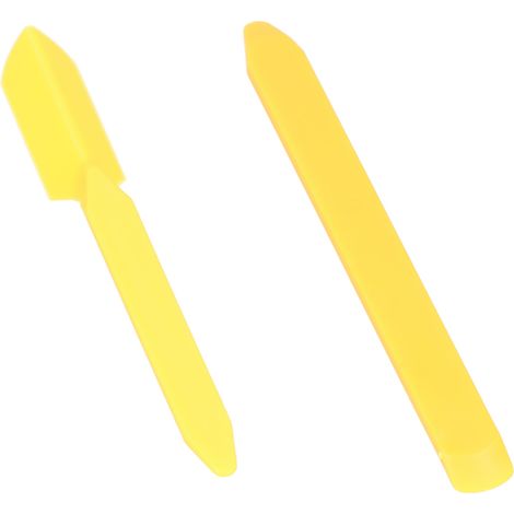 Kit de 2 grattoirs en silicone pour le nettoyage et le retrait de colle, idéal pour les carrelages et le verre. (1/5)