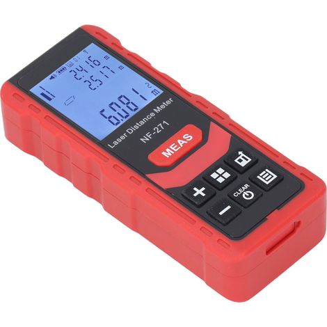 Règle de mesure de distance électronique multifonctionnelle de haute précision, 50 m, avec outil de niveau. (1/5)