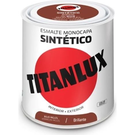 Esmalte Sintetico Brillo TITAN Tintalux 0555 rojo ingles 250 ml