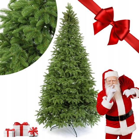 Árbol de Navidad artificial 100% PE Olive Glow 2D de 250 cm de altura, verde claro como el de verdad. (1/5)