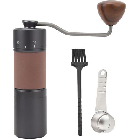 Moulin à café manuel ergonomique, broyage uniforme, opération facile, broyeur à main pour camping pique-nique. (1/5)
