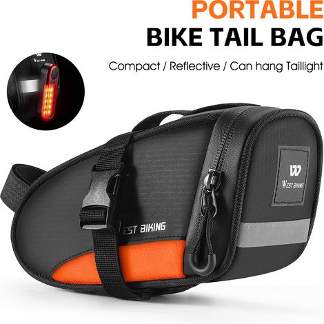 Sac de Tube de selle de vélo étanche, sous les sièges, grande capacité, stockage de Cycle, accessoires à dégagement rapide (1/5)