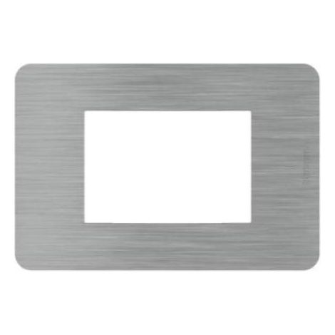 BTICINO JA4803ES - MatixGO - Placca 3P Steel