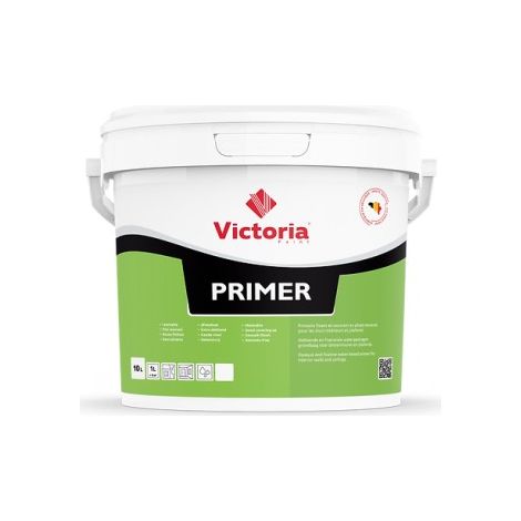 Victoria Primer 10L – Primaire d'accrochage mural et plafond à base d'eau