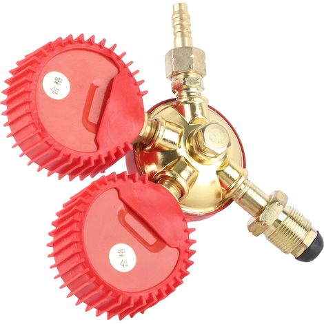 Propangastank-Manometer, präzises Zifferblatt, rutschfest, verstärktes Aluminium, Gasdruckregler (1/5)