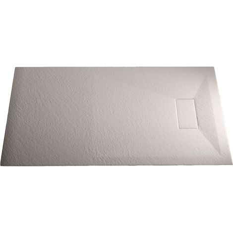 Plato de ducha blanco efecto piedra mod. Strong 70x140 cm (1/4)