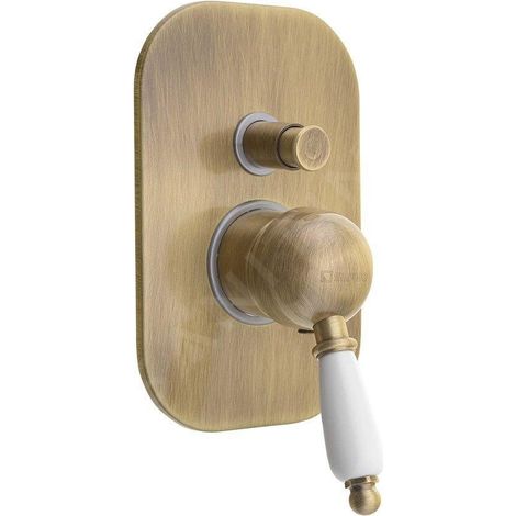 Sapho Kirké - Mitigeur de douche encastré, 2 sorties, bronze KI42BB (1/2)