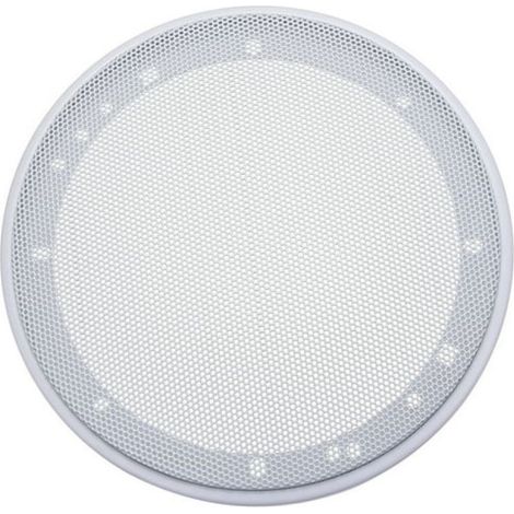 Grille de protection décorative circulaire en maille blanche pour haut-parleur Unique Bargains 6,5 pouces (183 mm) pour subwoofer