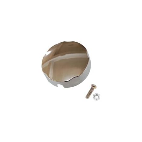 Boutons Rotatifs pour Baignoire, Accessoires de Vidange, Poignée Rotative, Cache-Trop-Plein, Chrome, Plastique (1/5)