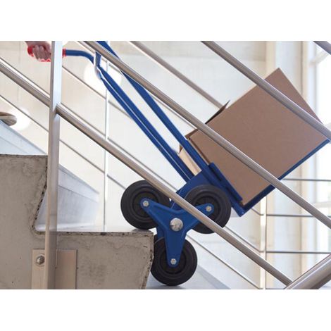 Toolland Treppensteiger, klappbar, Stahl, Blau, Tragkraft 150 kg