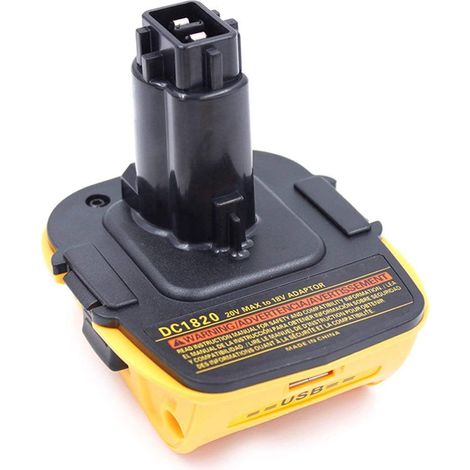 Adaptateur Batterie - 20 V Vers 18 V - Pour Outils Sans Fil - Compatible Avec Batteries Lithium Dewalt 18 V Et 20 V - 1 Pièce (1/5)
