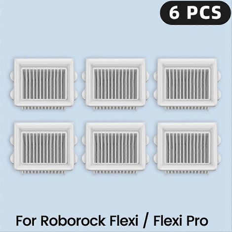 Lot de 6 filtres HEPA pour brosses à rouleau souples Roborock Flexi / Flexi Pro (1/5)