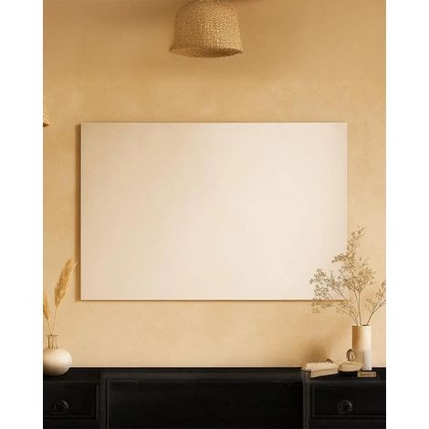 Exagonshop Specchio 120x70 filo lucido con Telaio in pvc color