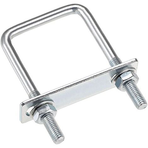 Boulon en U en acier inoxydable M8 – Longueur 100mm – Résistance à la corrosion – Pour fixation sur tuyaux et structures en acier (1/4)