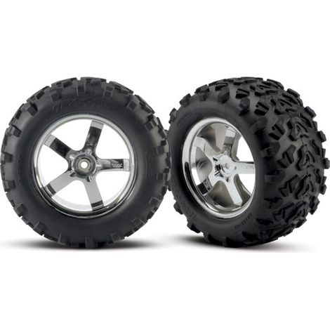 Hurricane 3.8 Chrome Wheels & Maxx Tires (2)
