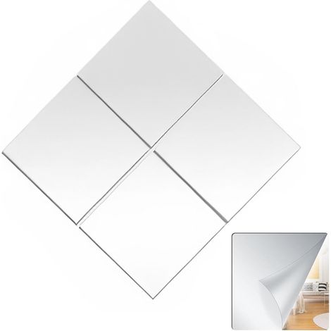Miroir Acrylique Tendance  Dalles Miroir Pour Salon Chambre Salle De Bain Cuisine Loisirs Tables Projets De Décoration Passionnés D'Art Maison Bureau (1/5)