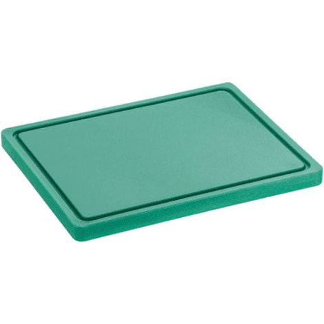 Planche à découper (L)290 x (P)225 mm, HACCP, en polyéthylène vert (1/3)