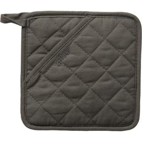 Manique de Cuisine "Tissu & Silicone" 18cm Gris (1/2)