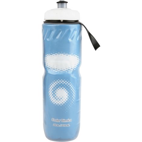 Bidon sport isotherme 710ML double paroi, maintient chaud/froid, idéal activités extérieures (Bleu) (1/5)