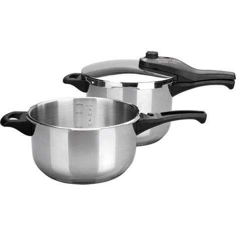 Olla a presión Lacor tempo duo acero 6L 4L