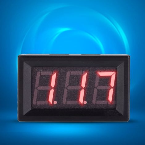 Thermomètre à affichage numérique LED 12 V avec sonde (rouge), 1 pièce (1/5)