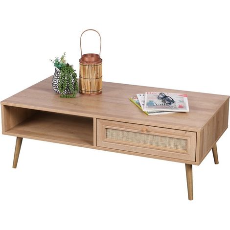 Table basse 1 tiroir Bali (1/2)