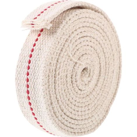 Mèche Coton pour Lampe à Huile Mètres Tressée pour Remplacement Lampe Pétrole Flamme Stable et Accessoire Pratique