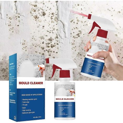 Spray nettoyant anti-moisissures pour salle de bain (60 ml), éliminateur de moisissures murales, spray ménager (1/4)