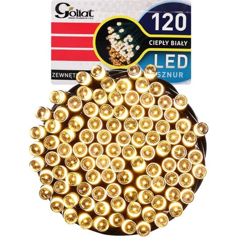 120 luci LED per albero di Natale da interni, luce bianca calda (1/5)
