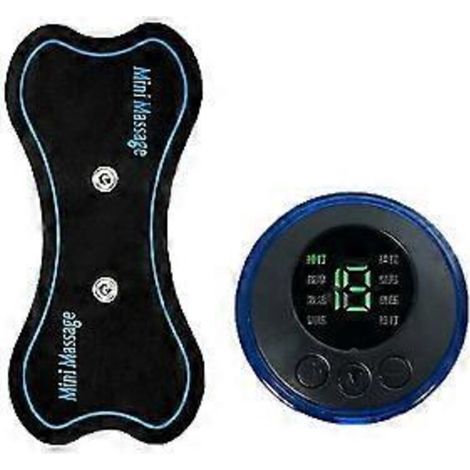 Mini electric neck and back massager, portable adhesive cervical massager, pain relief through electrical muscle stimulation (EMS) - NMAOV (with cushion) - AquaForge (1/5)