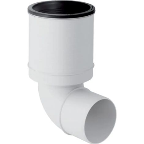 Geberit Silent-PP Codo de conexión para WC, 87,5°, DN 100, 390.593.11.1
