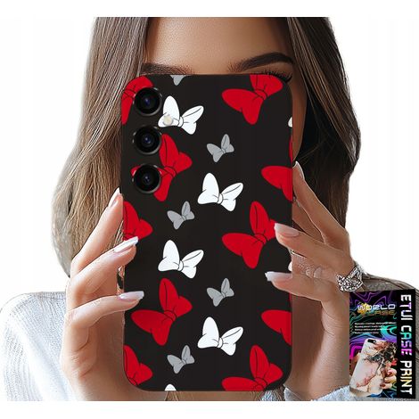 Custodia per Samsung Galaxy S24 Plus - fiocchi rossi e bianchi, topo, motivi (1/5)