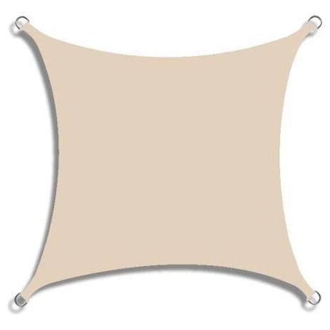 3x4m Sun Sail Awning Sun Protection Fabric Breathable Water Permeable Terrace Garden Balcony Camping Rectangular Concave Beige YMYNY (1/3)